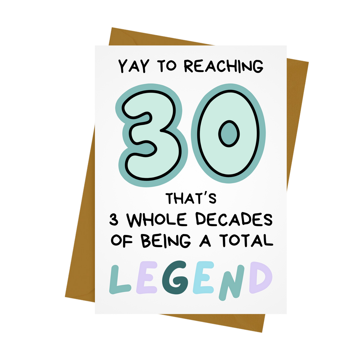 30- LEGEND BIRTHDAY CARD