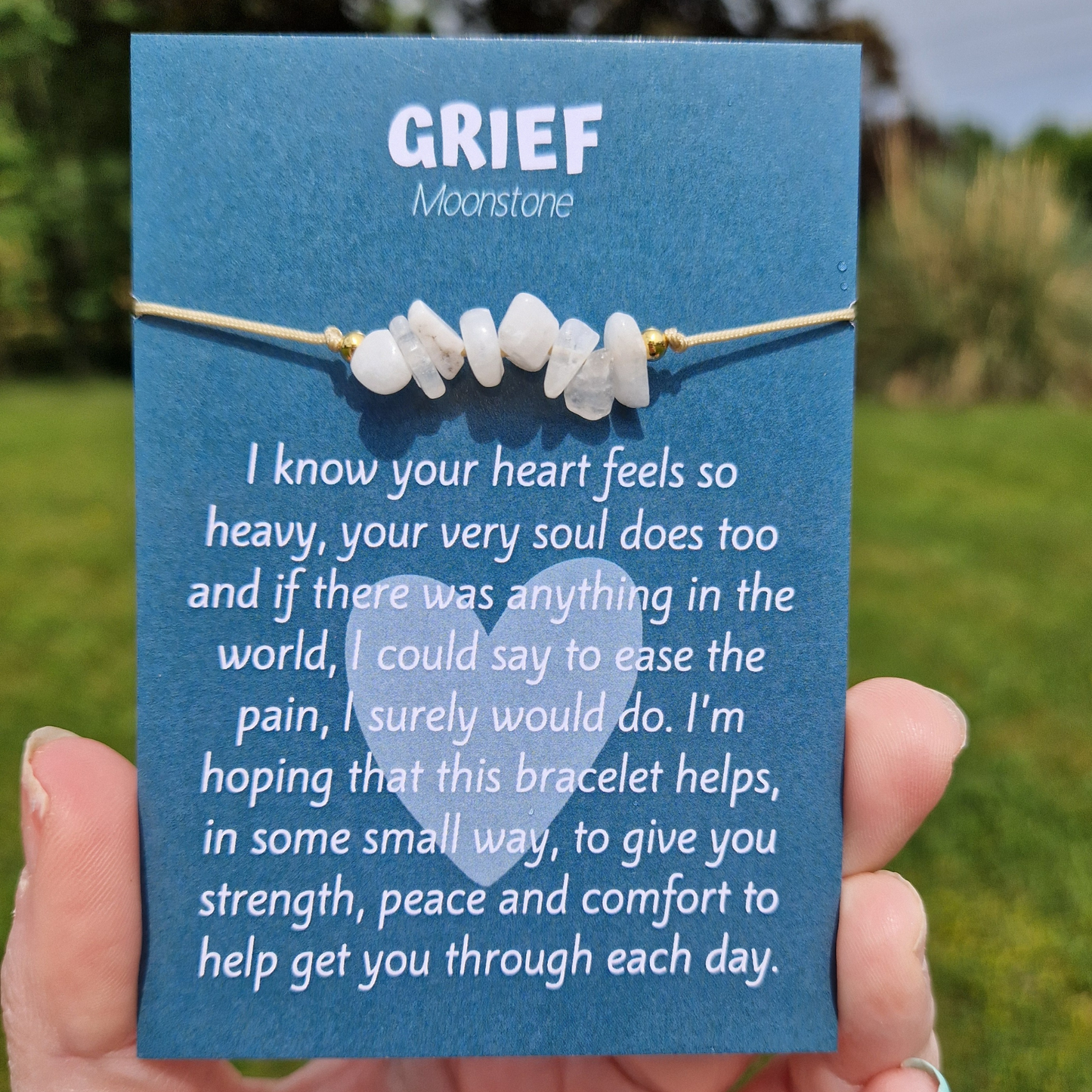 MOONSTONE ADJUSTABLE BRACELET (GRIEF)
