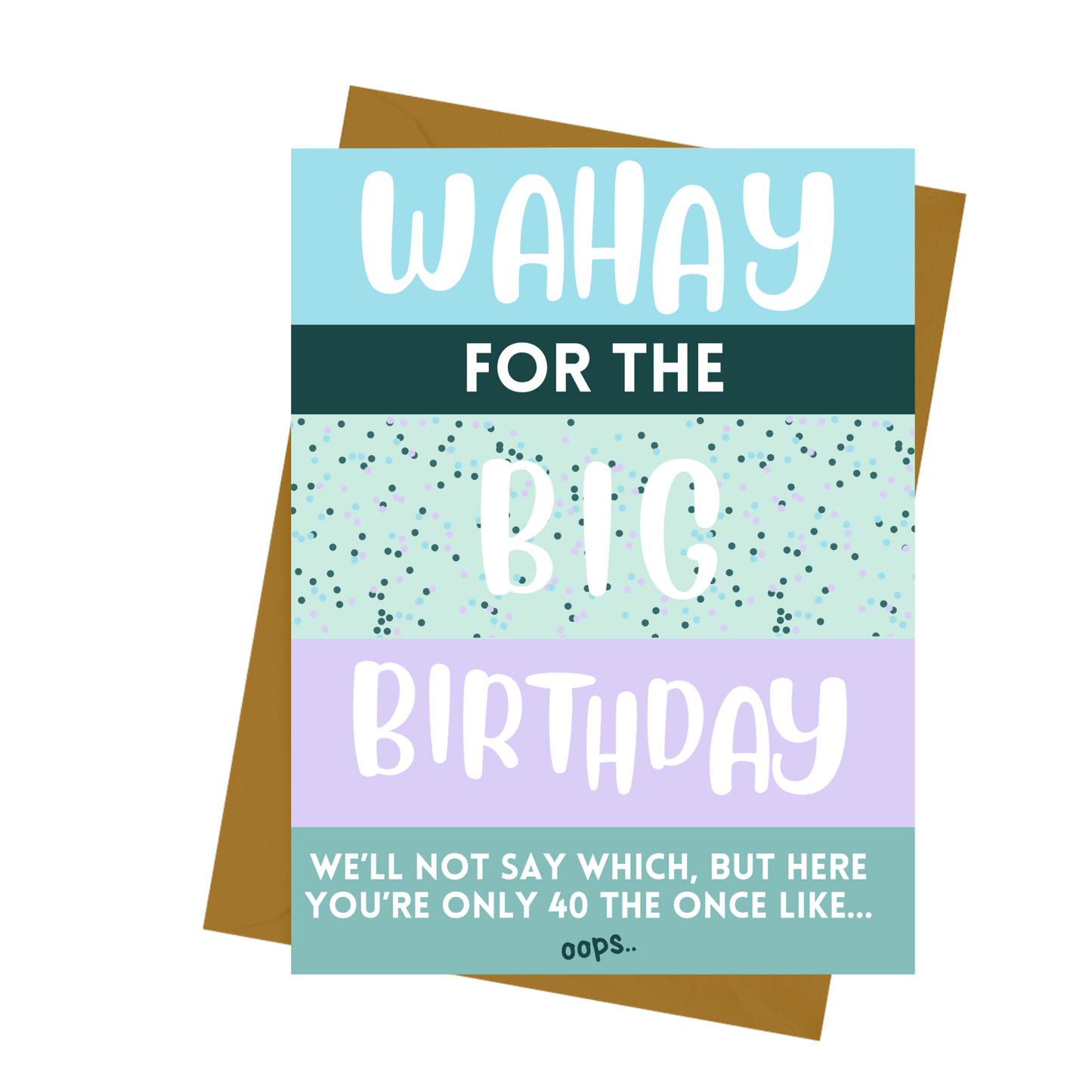 BIG 40TH BIRTHDAY CARD