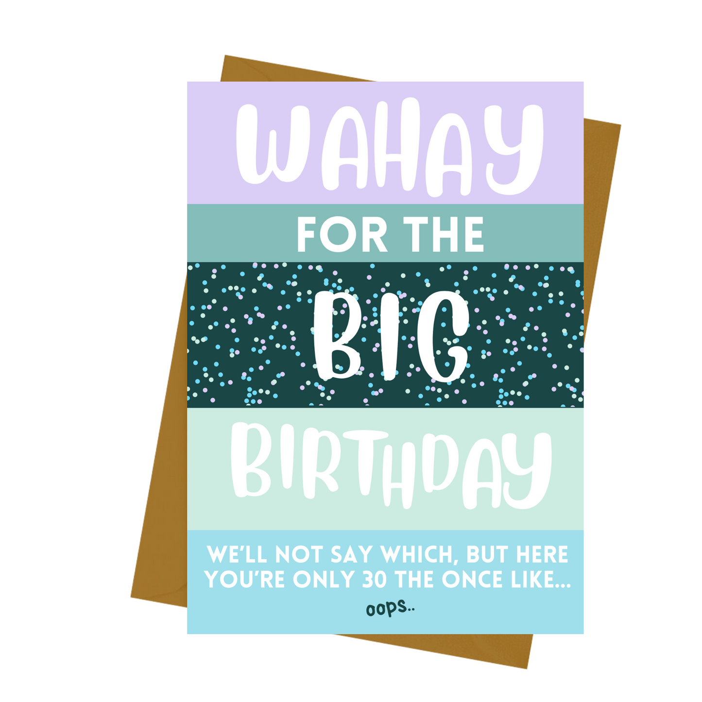 BIG 30TH BIRTHDAY CARD