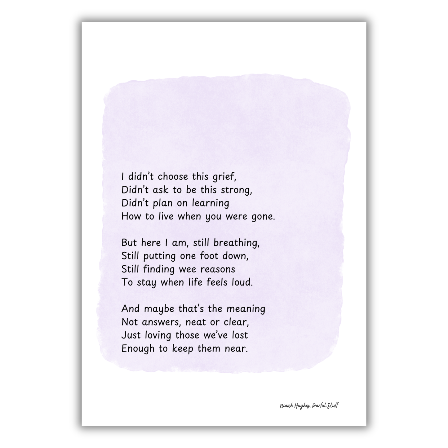 DIDN'T CHOOSE THIS POEM PRINT