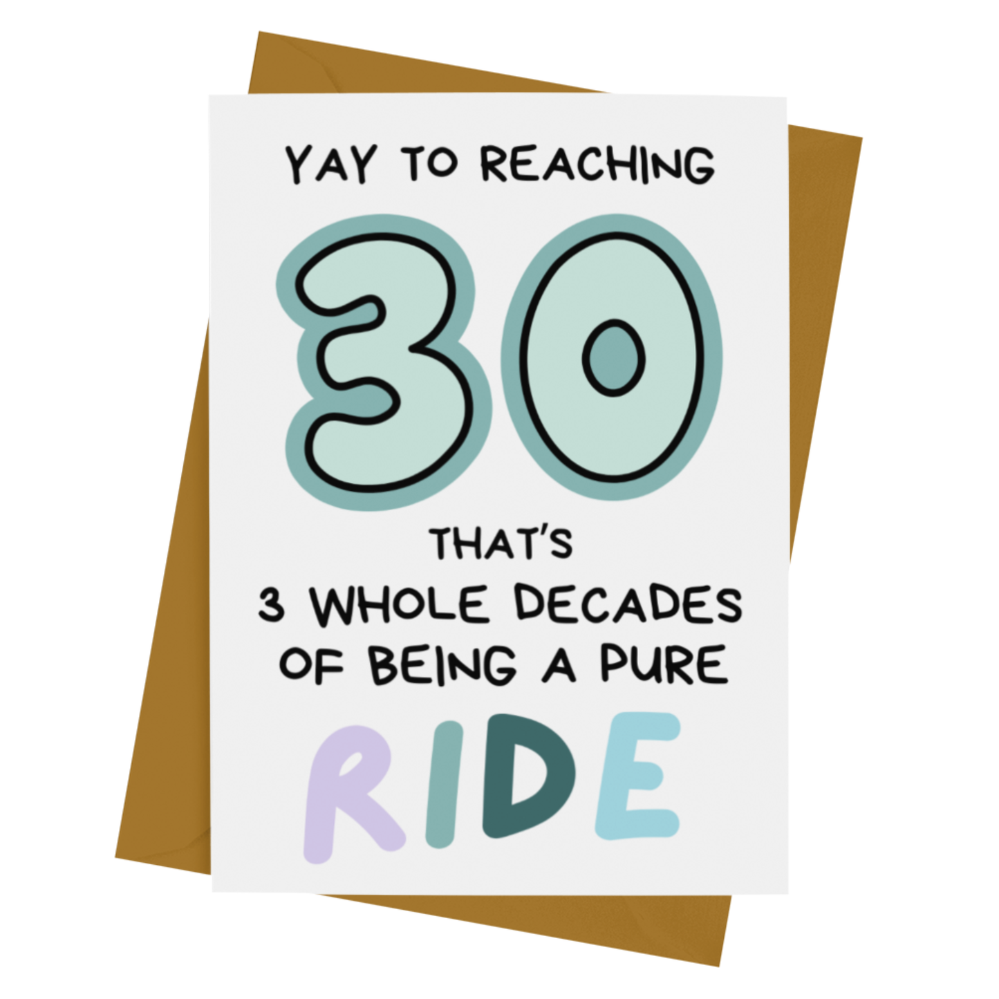 30- RIDE BIRTHDAY CARD