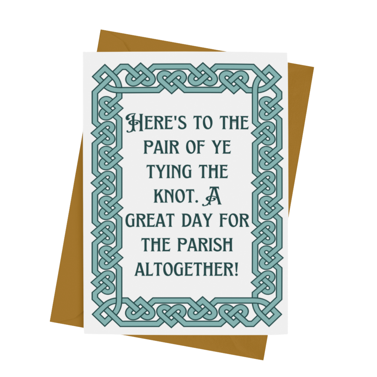 GREAT DAY FOR THE PARISH WEDDING CARD