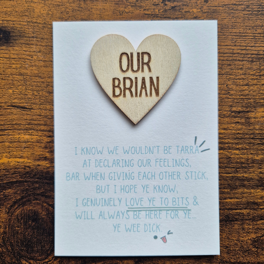 OUR BOY / BRO - PERSONALISED OPTION