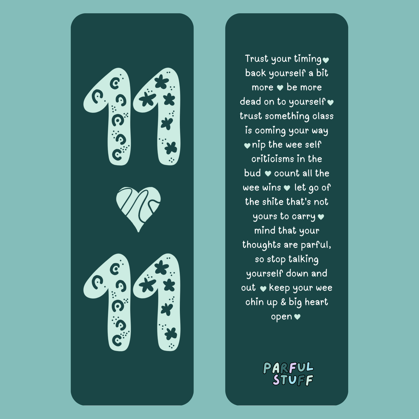 ANGEL NUMBER 11.11 BOOKMARK