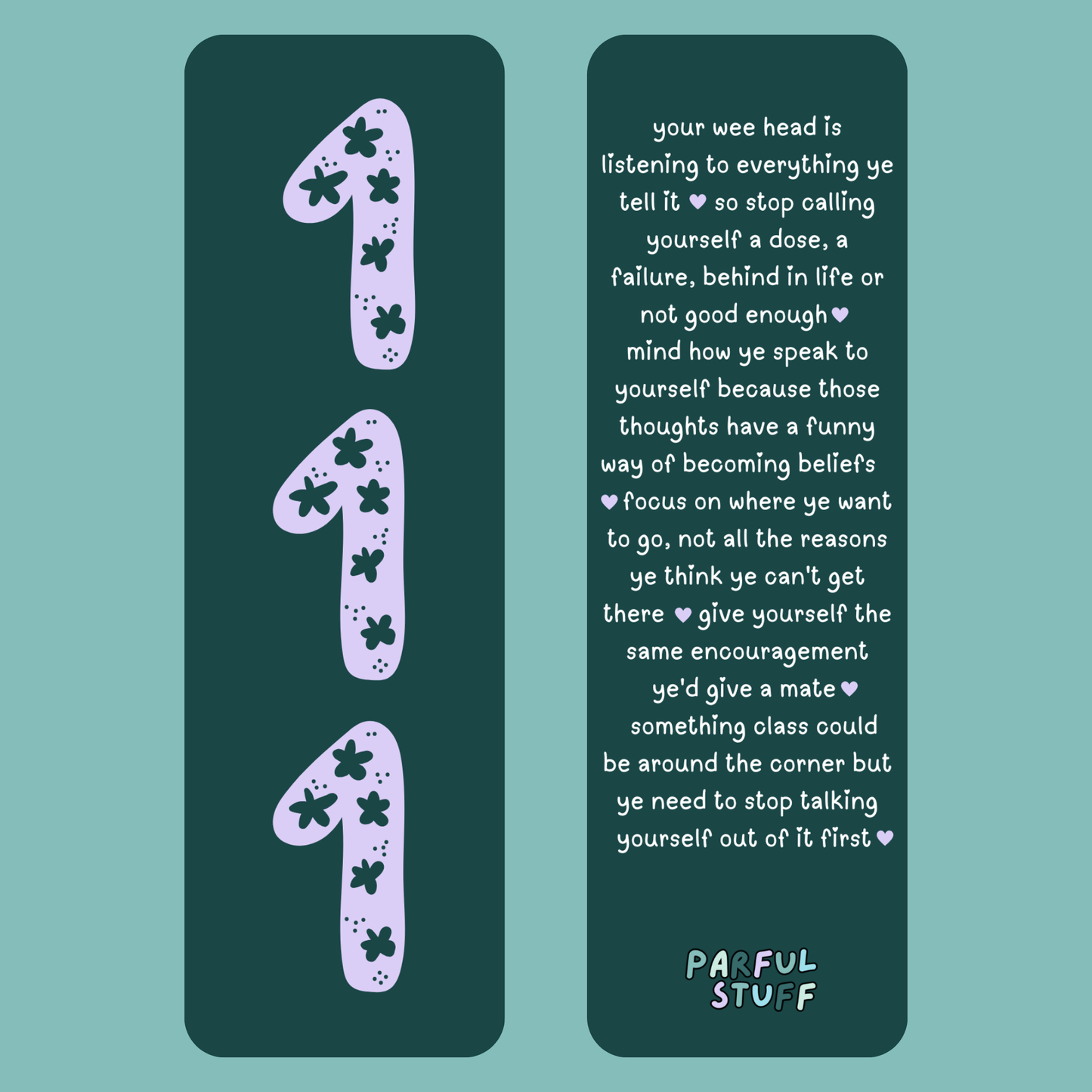 ANGEL NUMBER 111 BOOKMARK