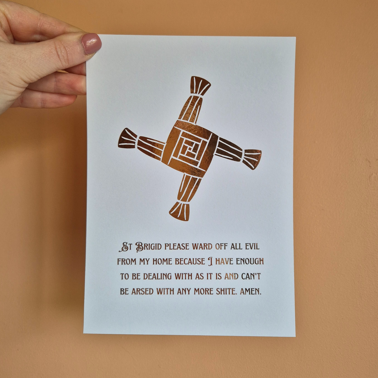 ST BRIGID BLESSING- A5 FOILED PRINT