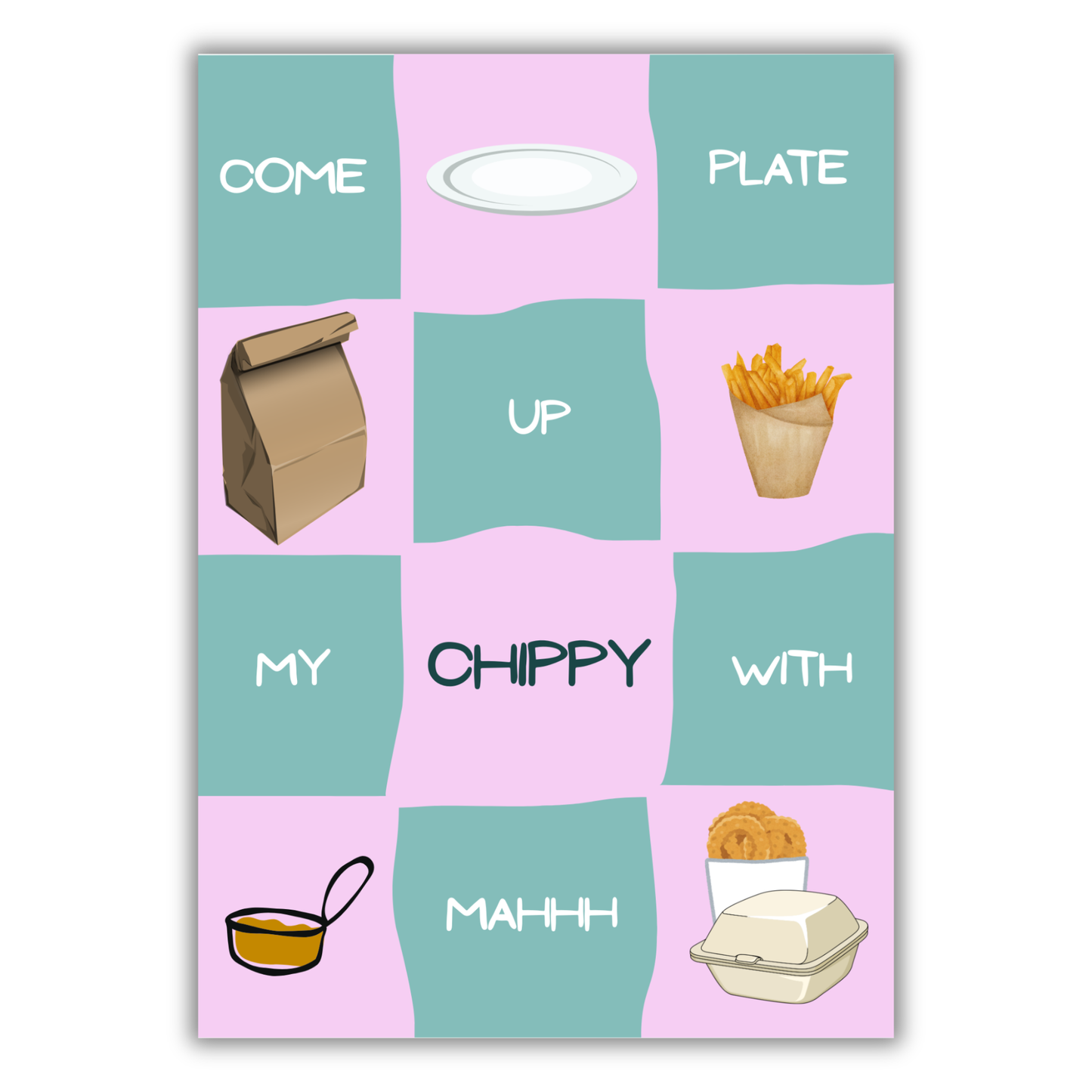 COME PLATE UP MY CHINESE WITH MAHHH PRINT