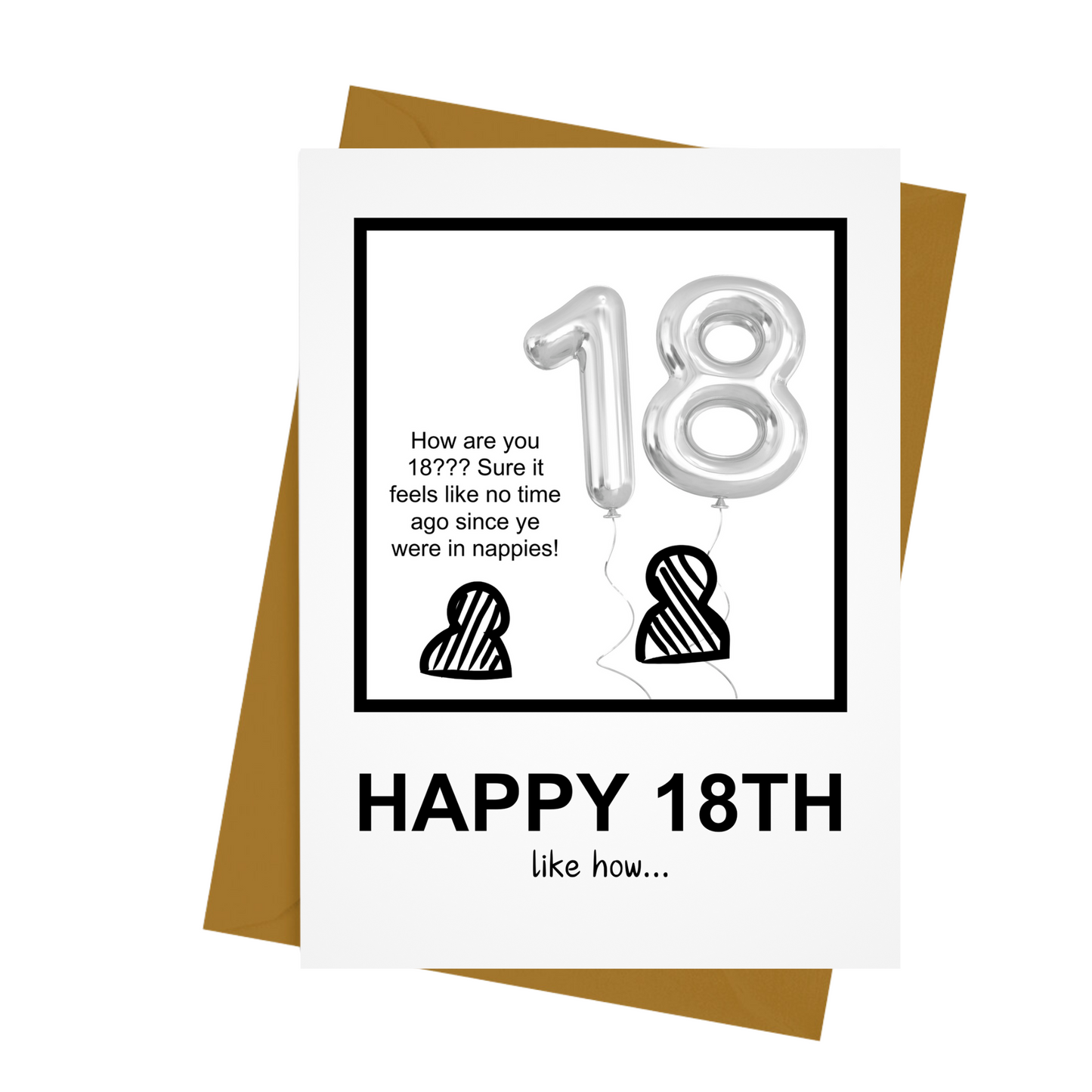 HOW ARE YOU 18? BIRTHDAY CARD