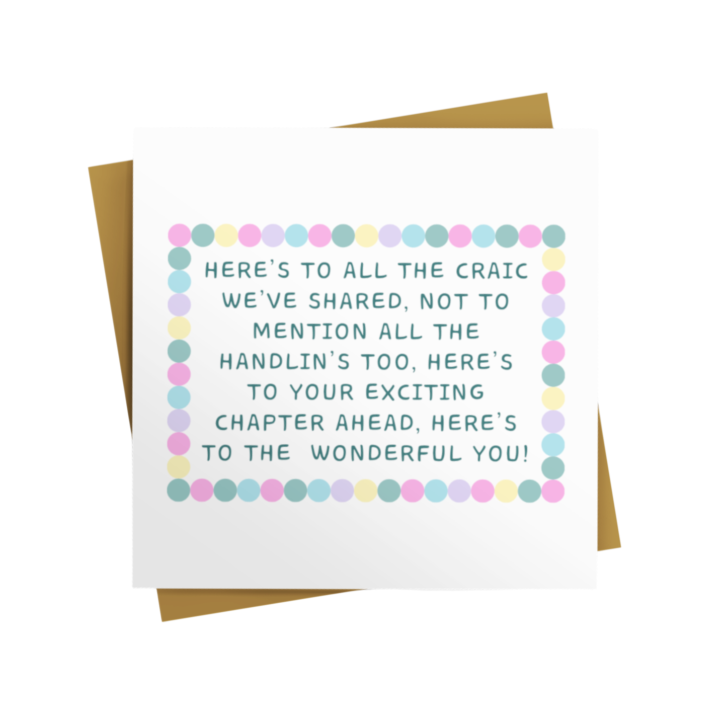 EXCITING NEW CHAPTER FRIENDSHIP CARD