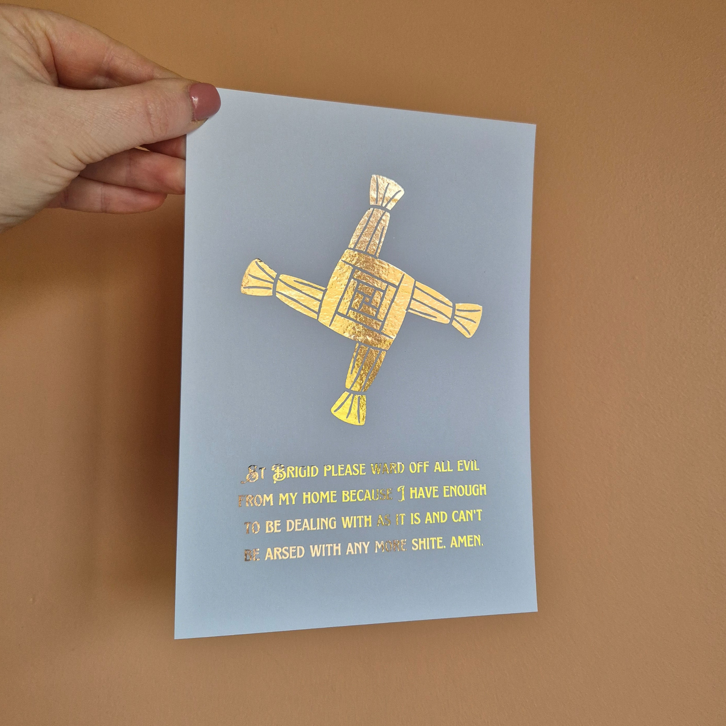 ST BRIGID BLESSING- A5 FOILED PRINT