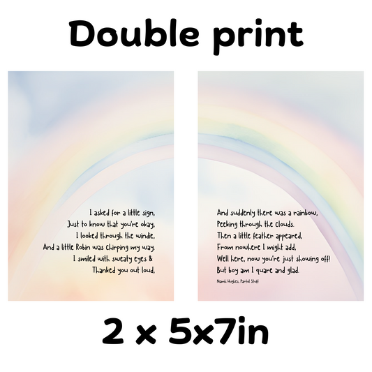 I ASKED FOR A SIGN DOUBLE FRAMED PRINT