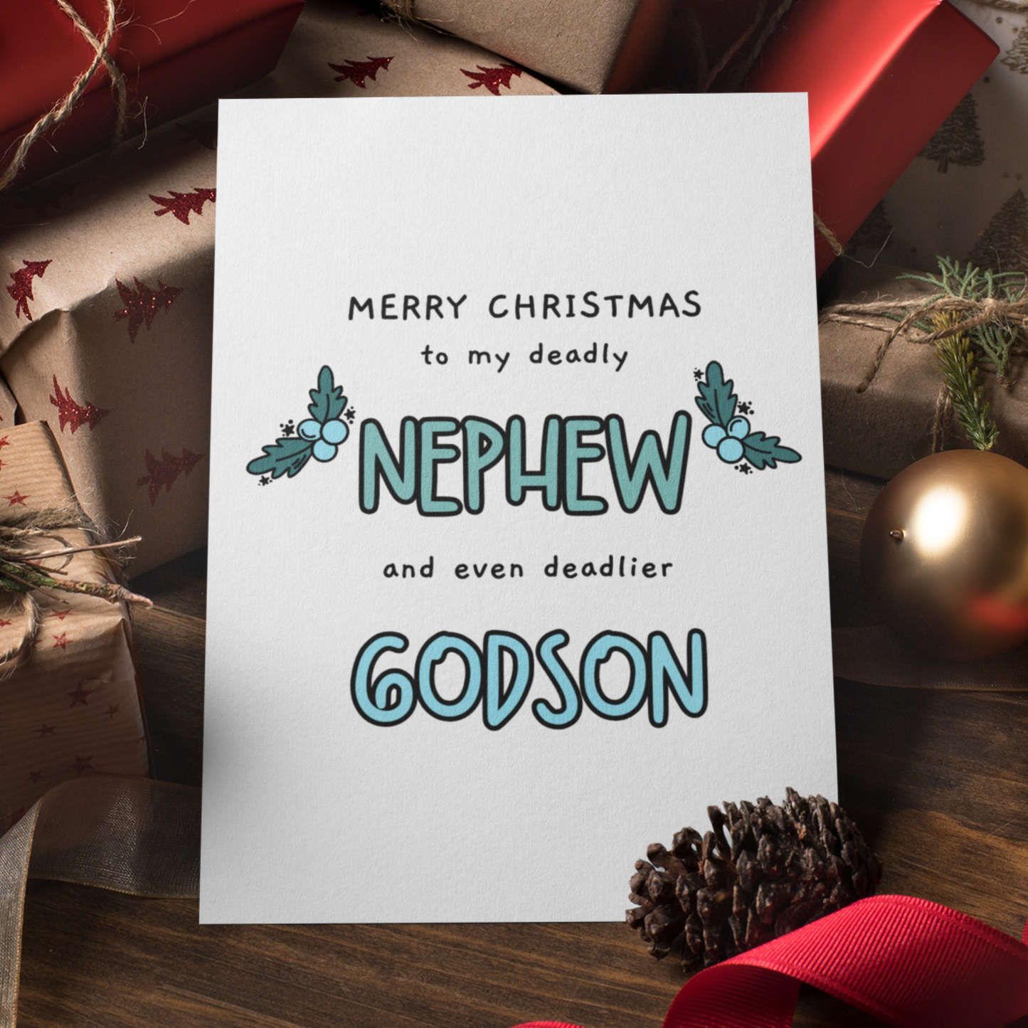 MERRY CHRISTMAS NEPHEW/ GODSON