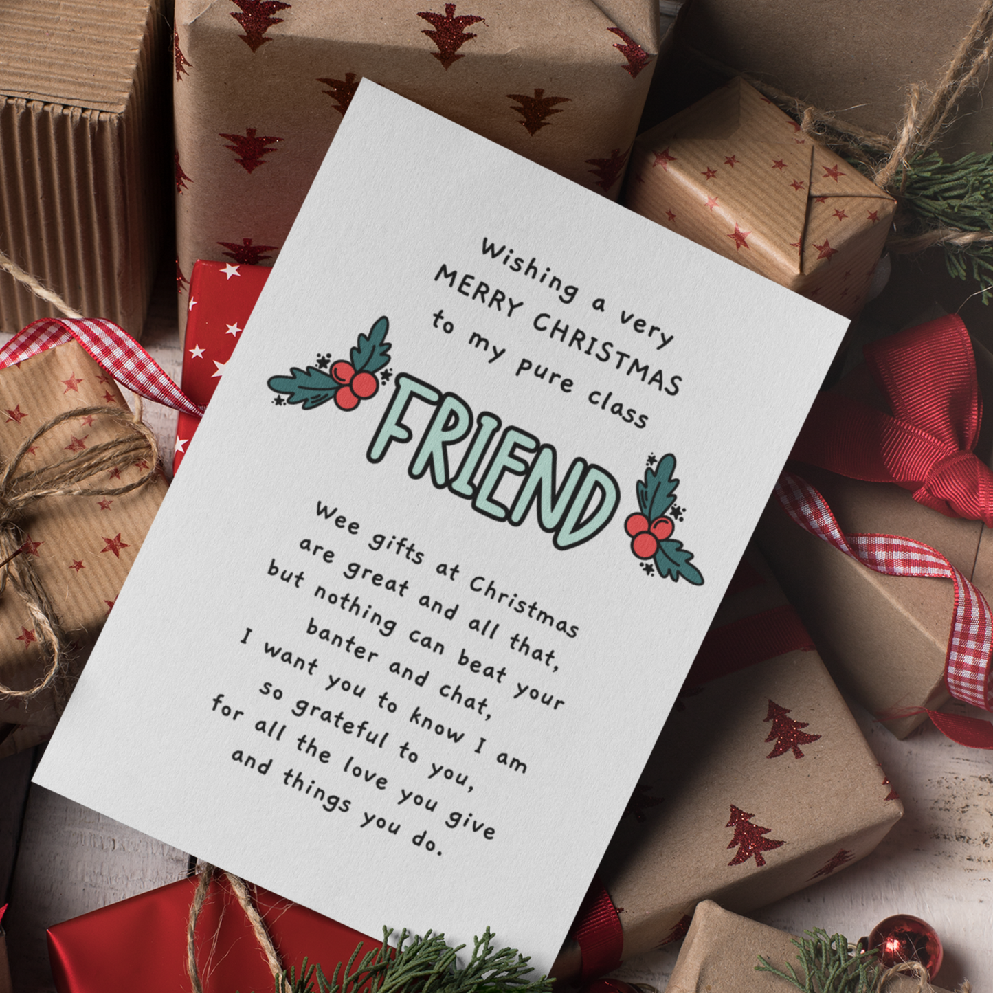 MERRY CHRISTMAS FRIEND
