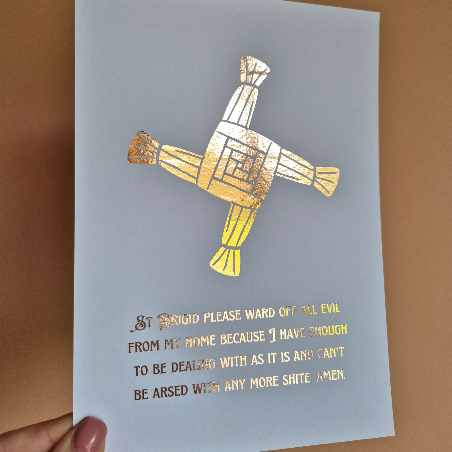 ST BRIGID BLESSING- A5 FOILED PRINT