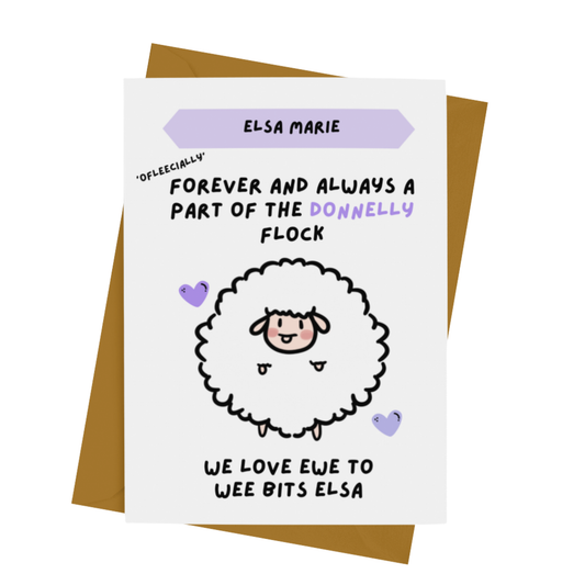 ADOPTION DAY CARD - PERSONALISED