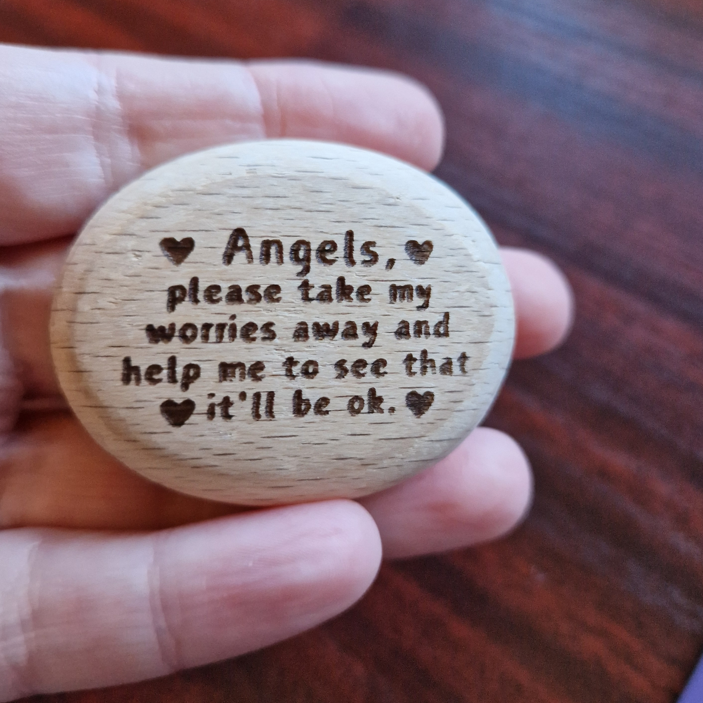 ANGEL WORRY PEBBLE