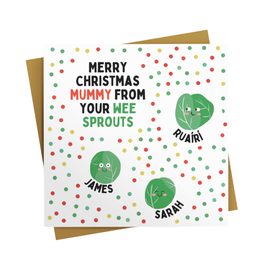 MERRY CHRISTMAS FROM YOUR WEE SPROUTS- PERSONALISED