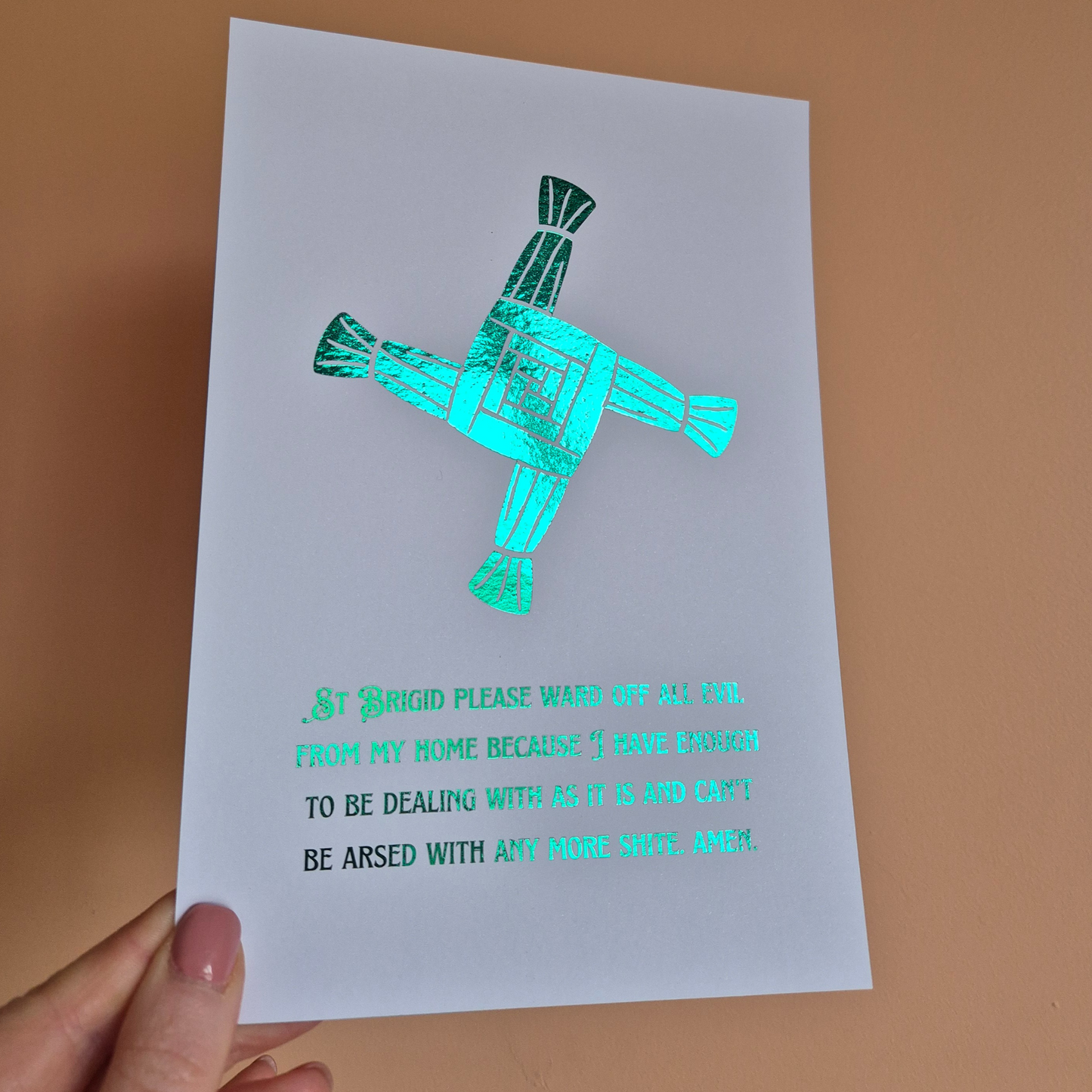 ST BRIGID BLESSING- A5 FOILED PRINT