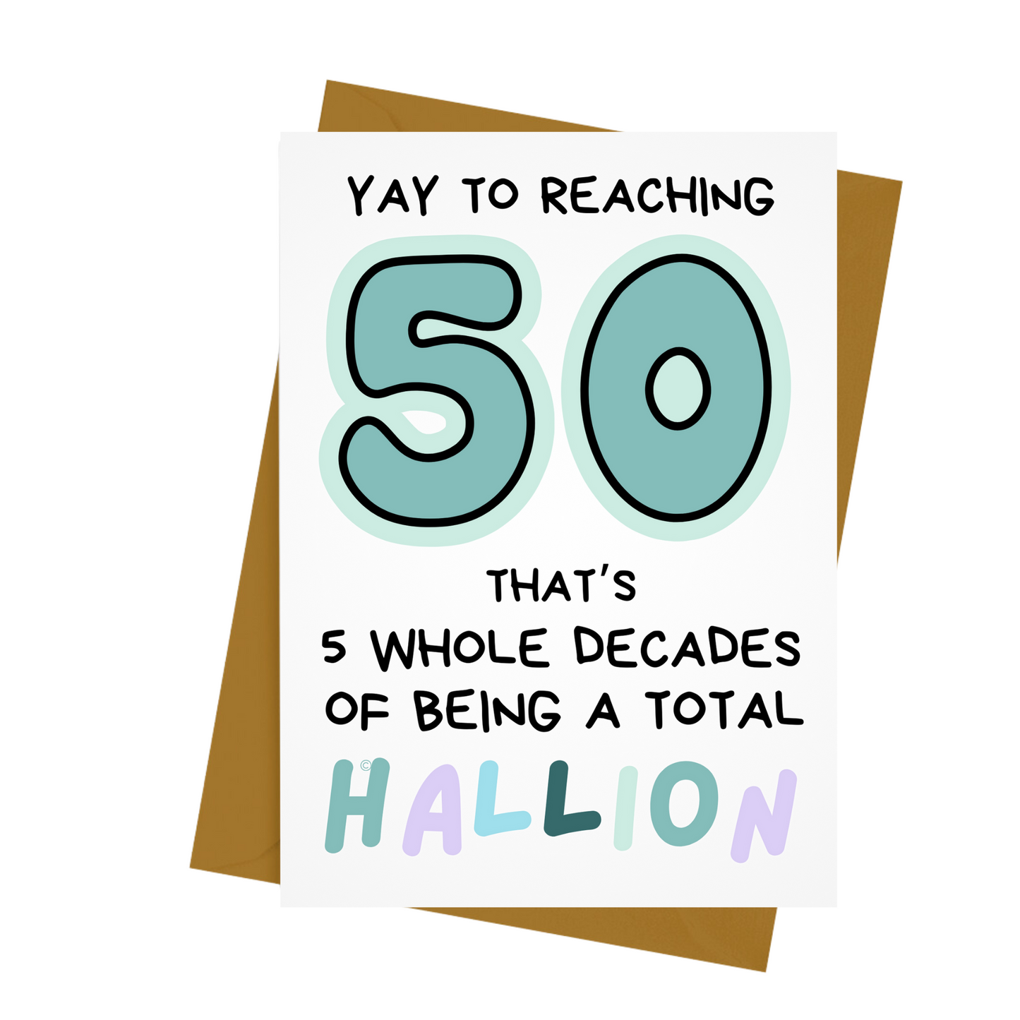 50- HALLION BIRTHDAY CARD
