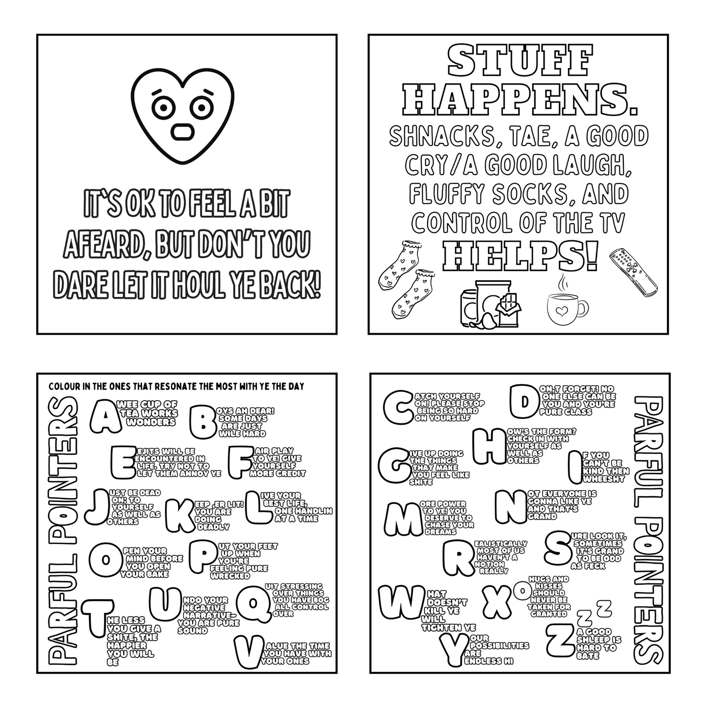 PARFUL REMINDERS COLOURING BOOK
