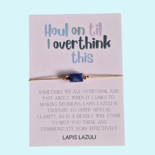 LAPIS LAZULI ADJUSTABLE BRACELET (CLARITY)