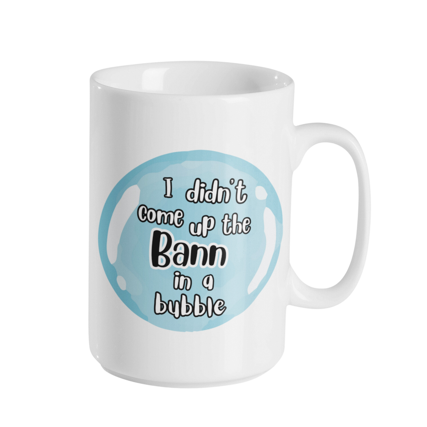 UP THE RIVER IN A BUBBLE MUG (PERSONALISED)