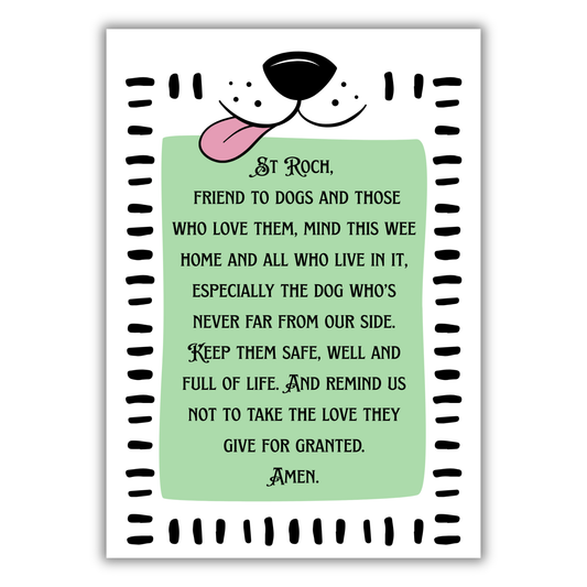 ST ROCH- DOG BLESSING PRINT