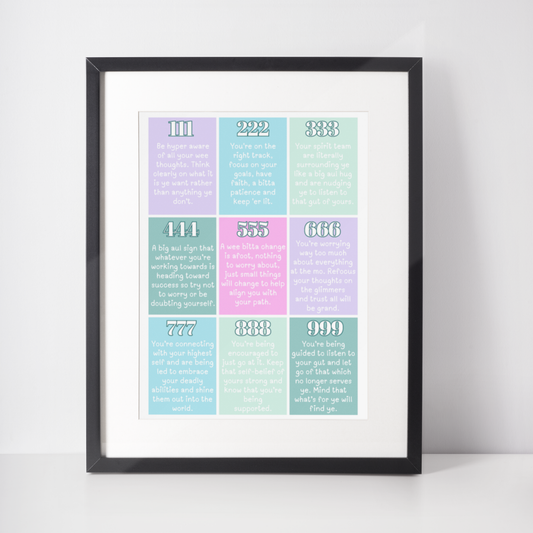 ANGEL NUMBERS PRINT