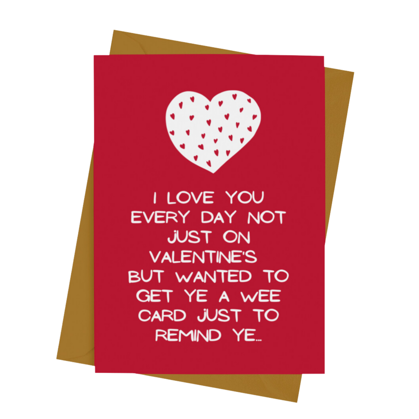 TRUE REASON FOR VALENTINE’S CARD