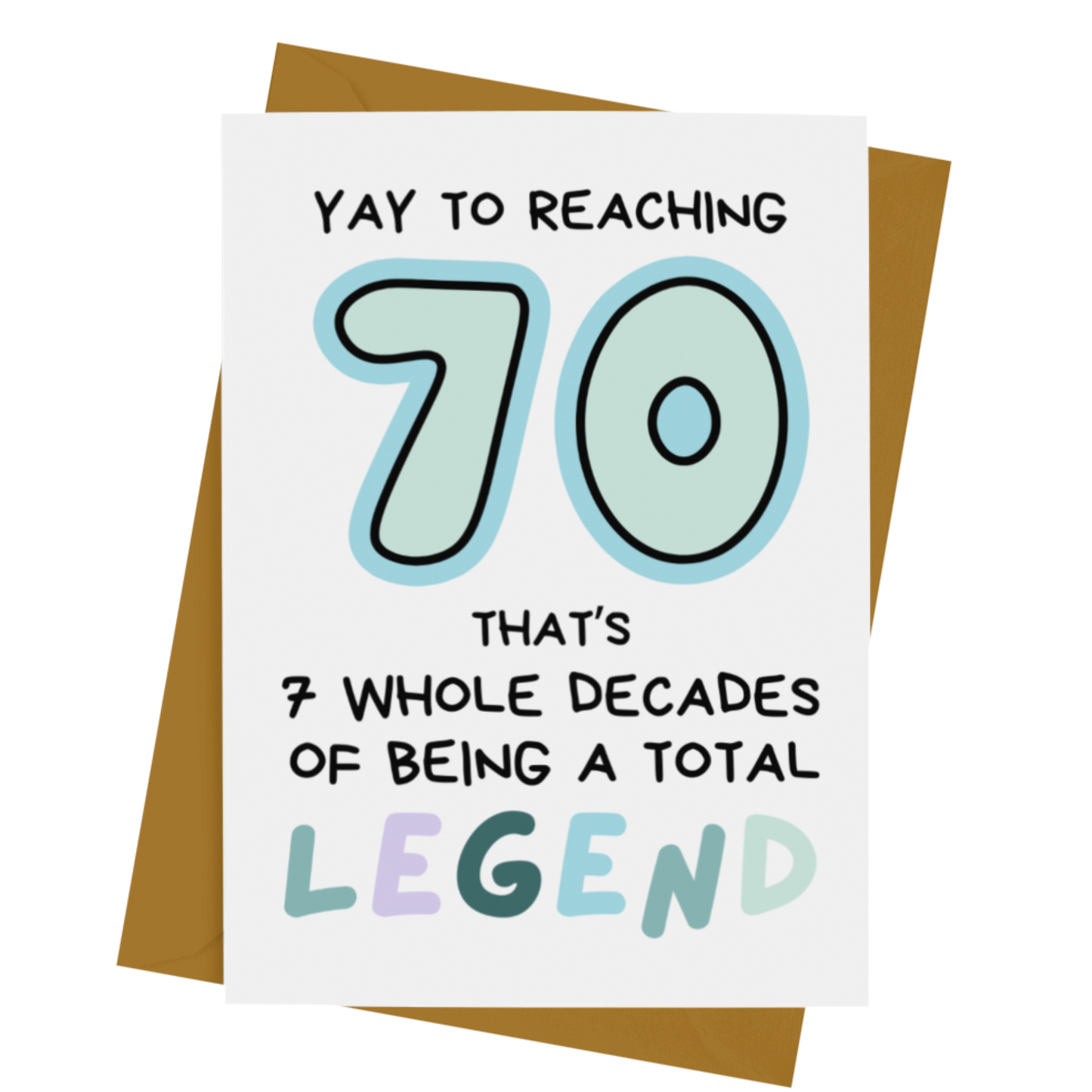 70- LEGEND BIRTHDAY CARD