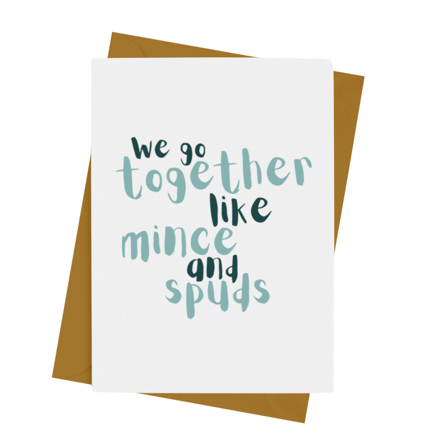 MINCE & SPUDS FUNNY COUPLES CARD