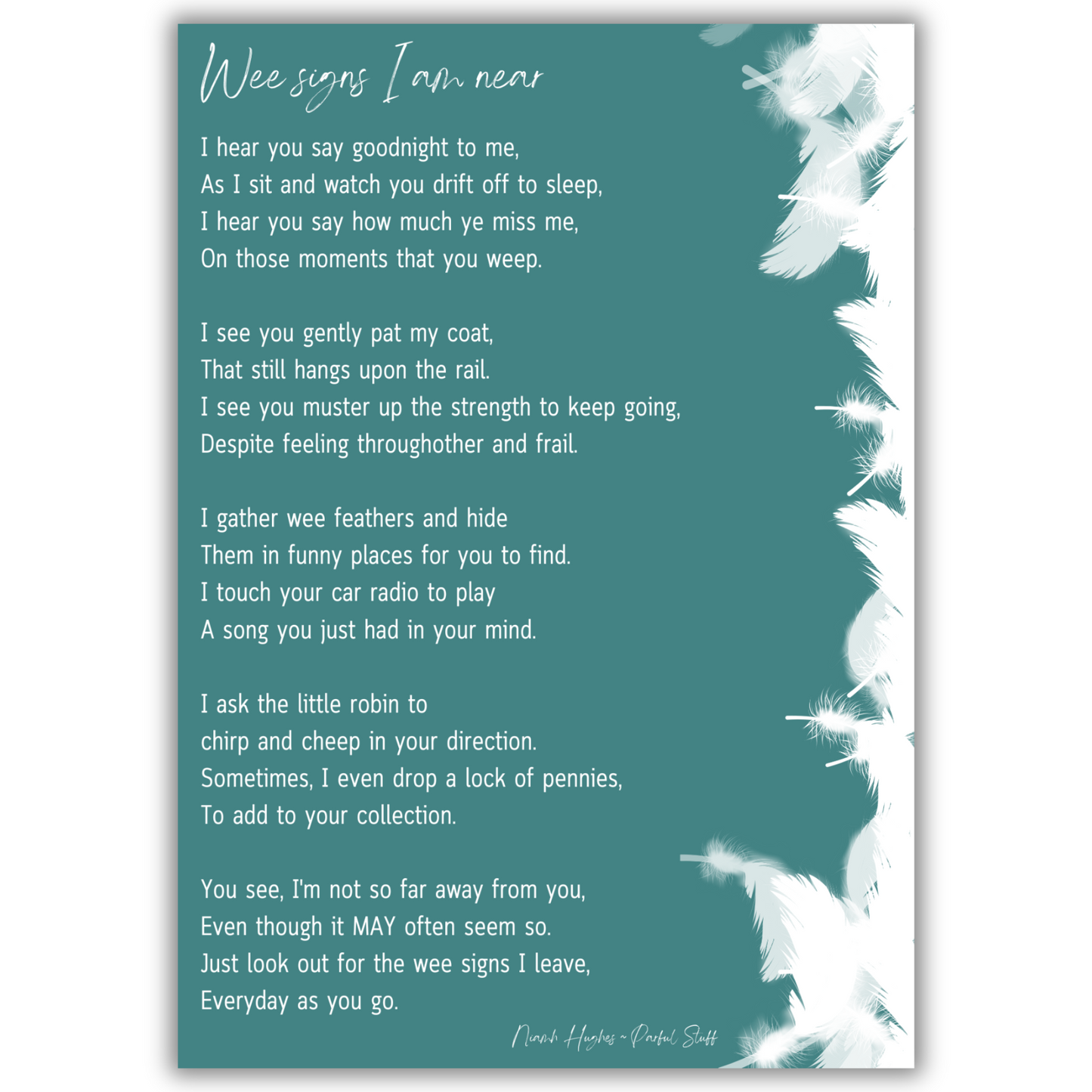 WEE SIGNS POEM PRINT