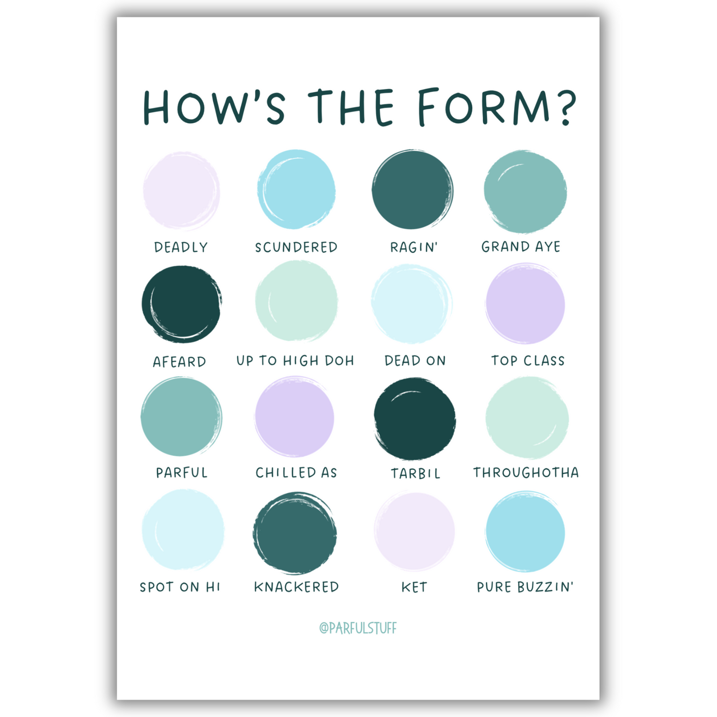 HOW’S THE FORM PRINT