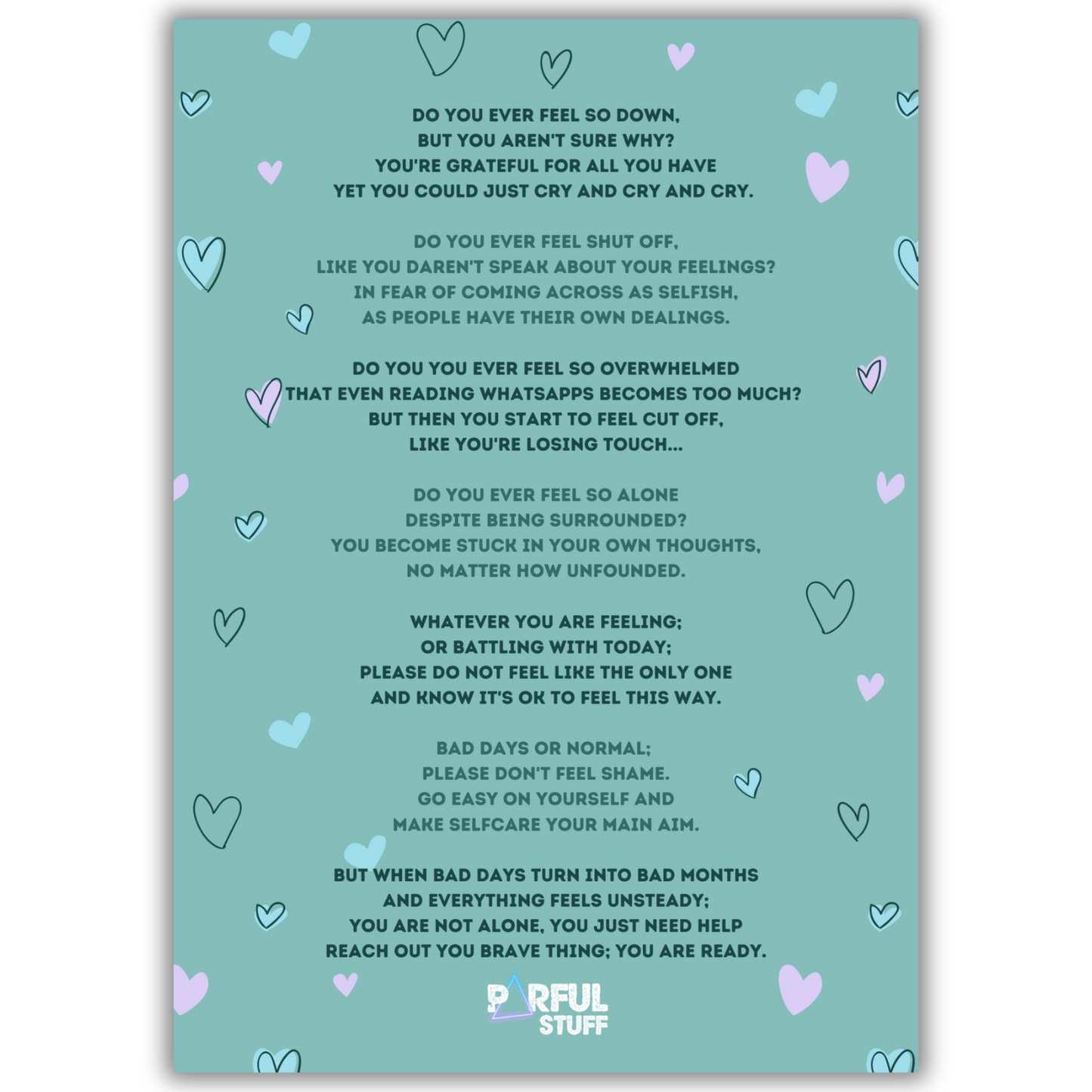 REACH OUT YOU BRAVE THING PRINT