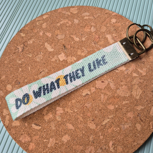 LET THEM WRISTLET KEYRING