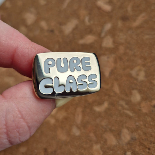 PURE CLASS ENAMEL PIN