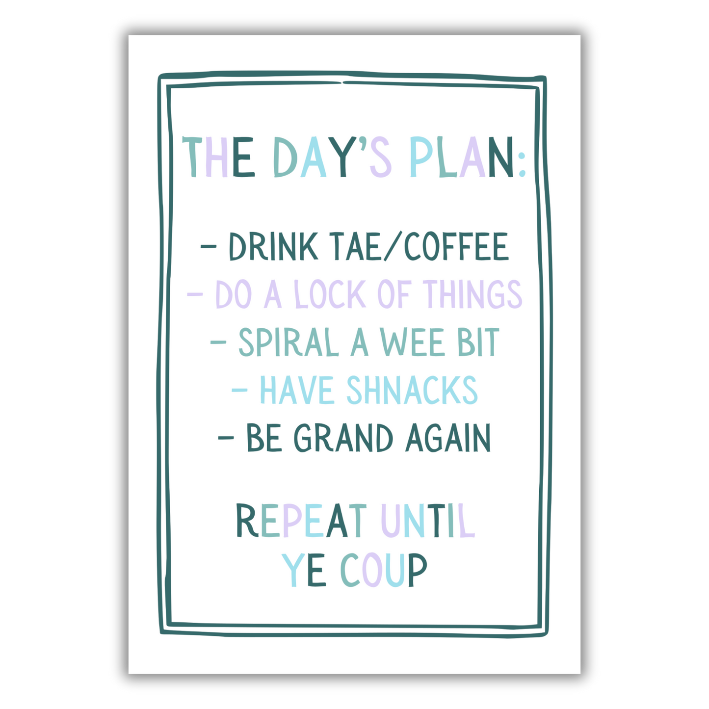 SOLID DAILY PLAN PRINT