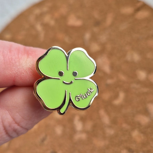 G'LUCK CLOVER ENAMEL PIN
