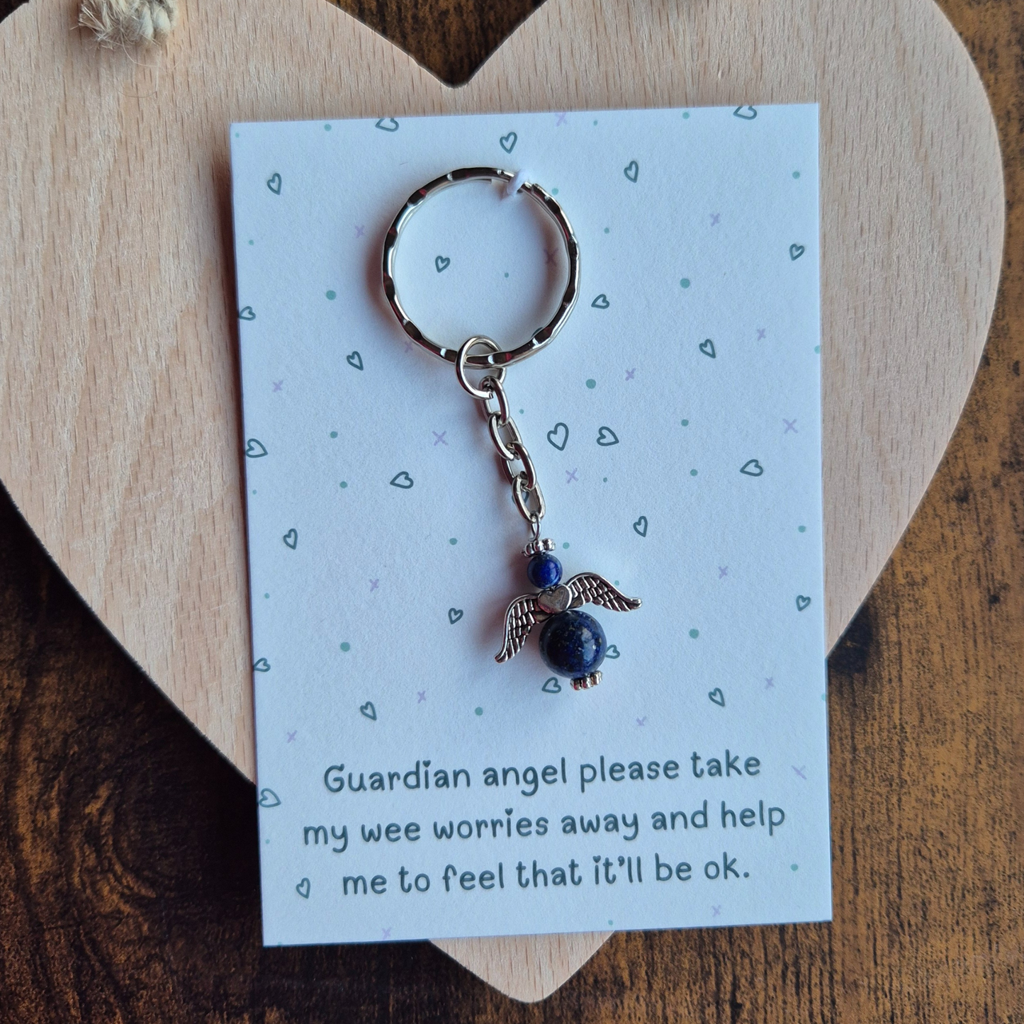 Guardian Angel Worry Keyring