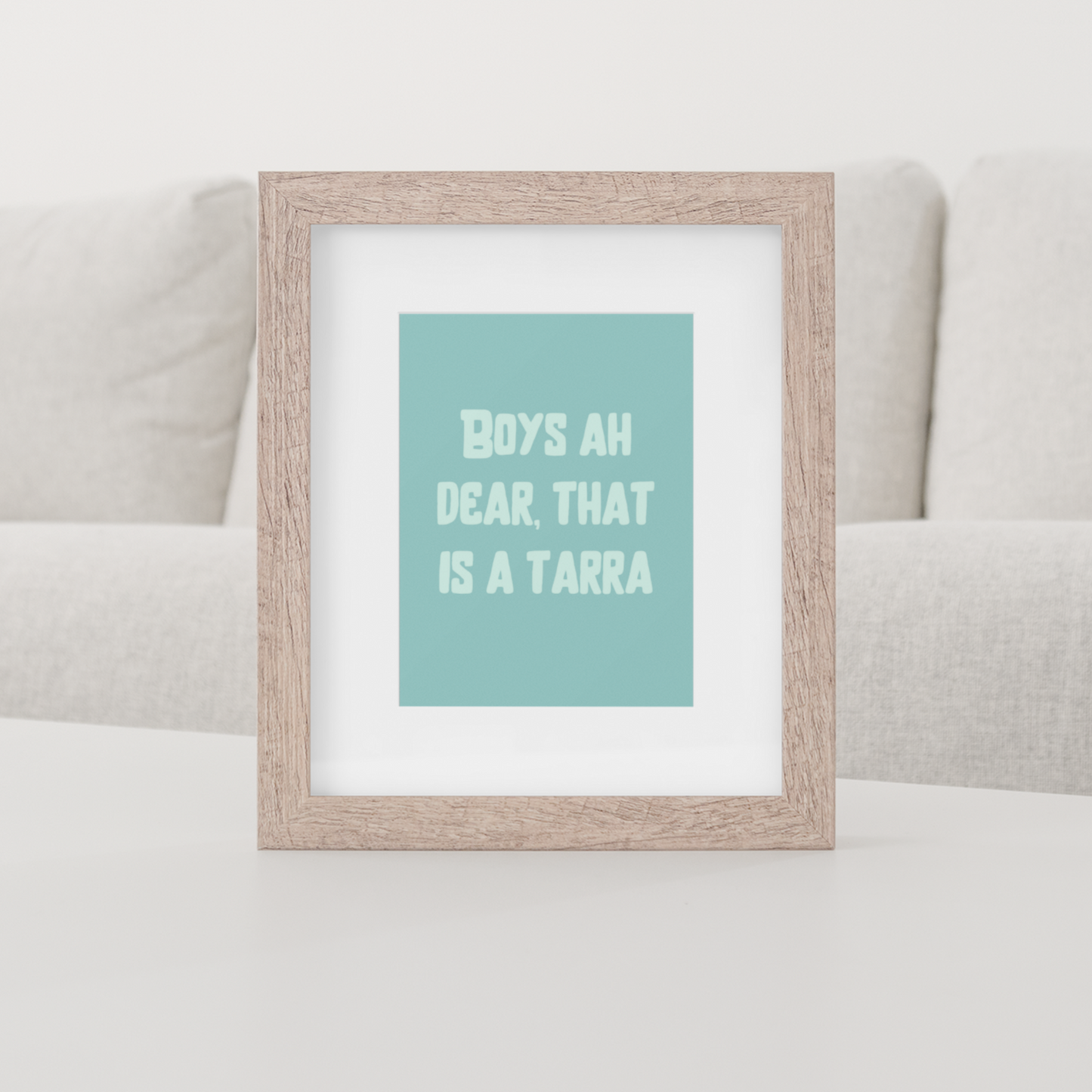 BOYS AH DEAR PRINT