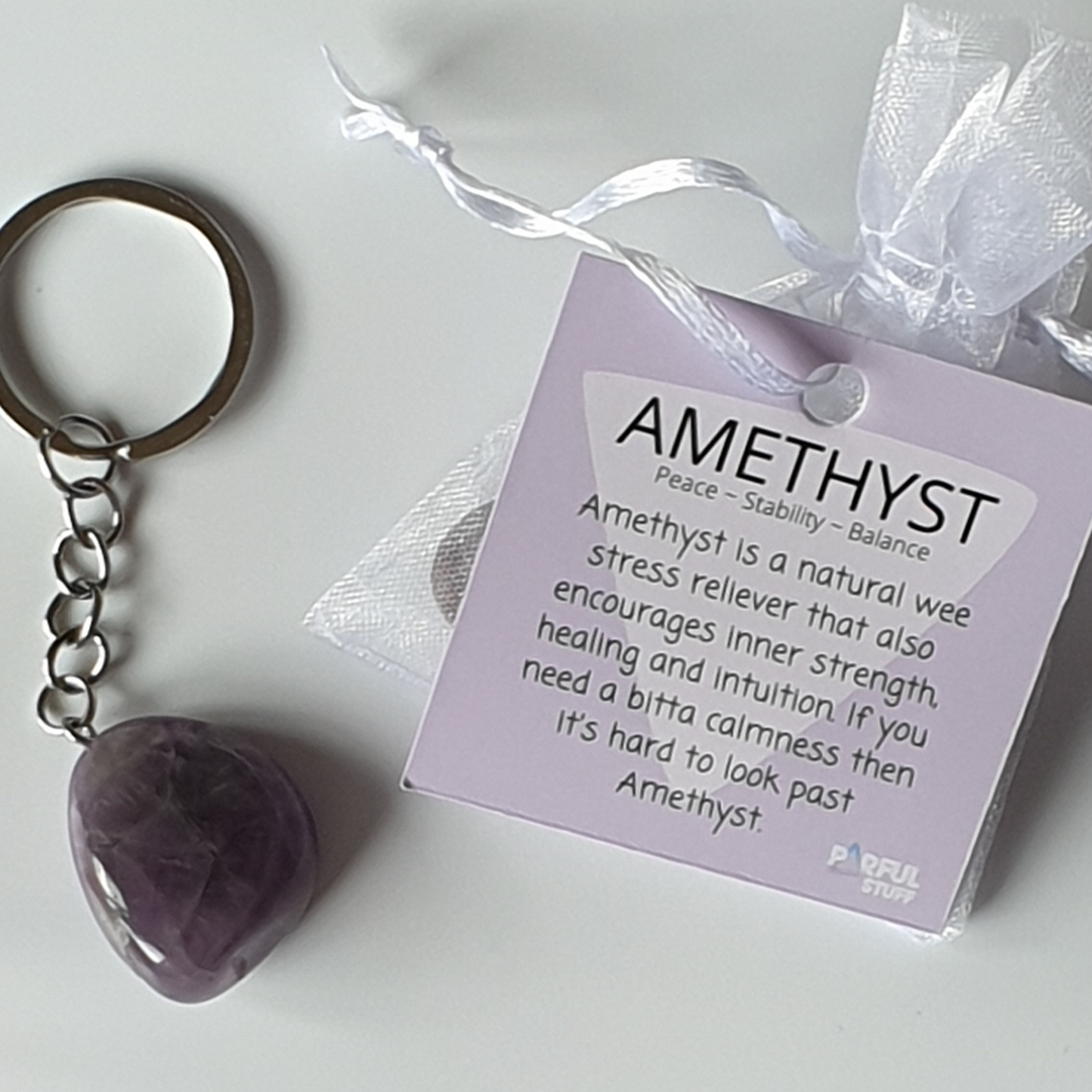Amethyst keyring