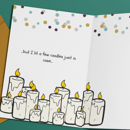 YAY- CANDLE CARD