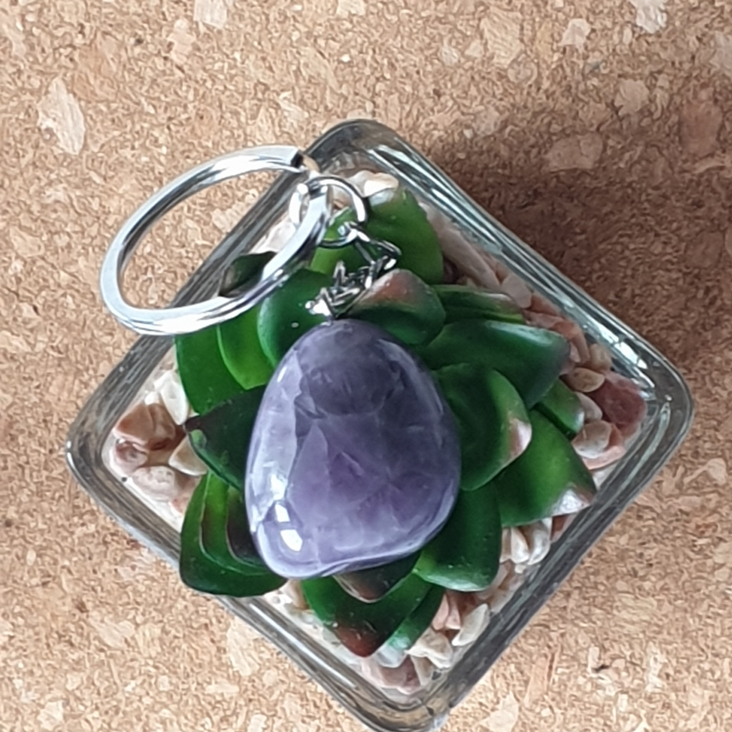 Amethyst keyring