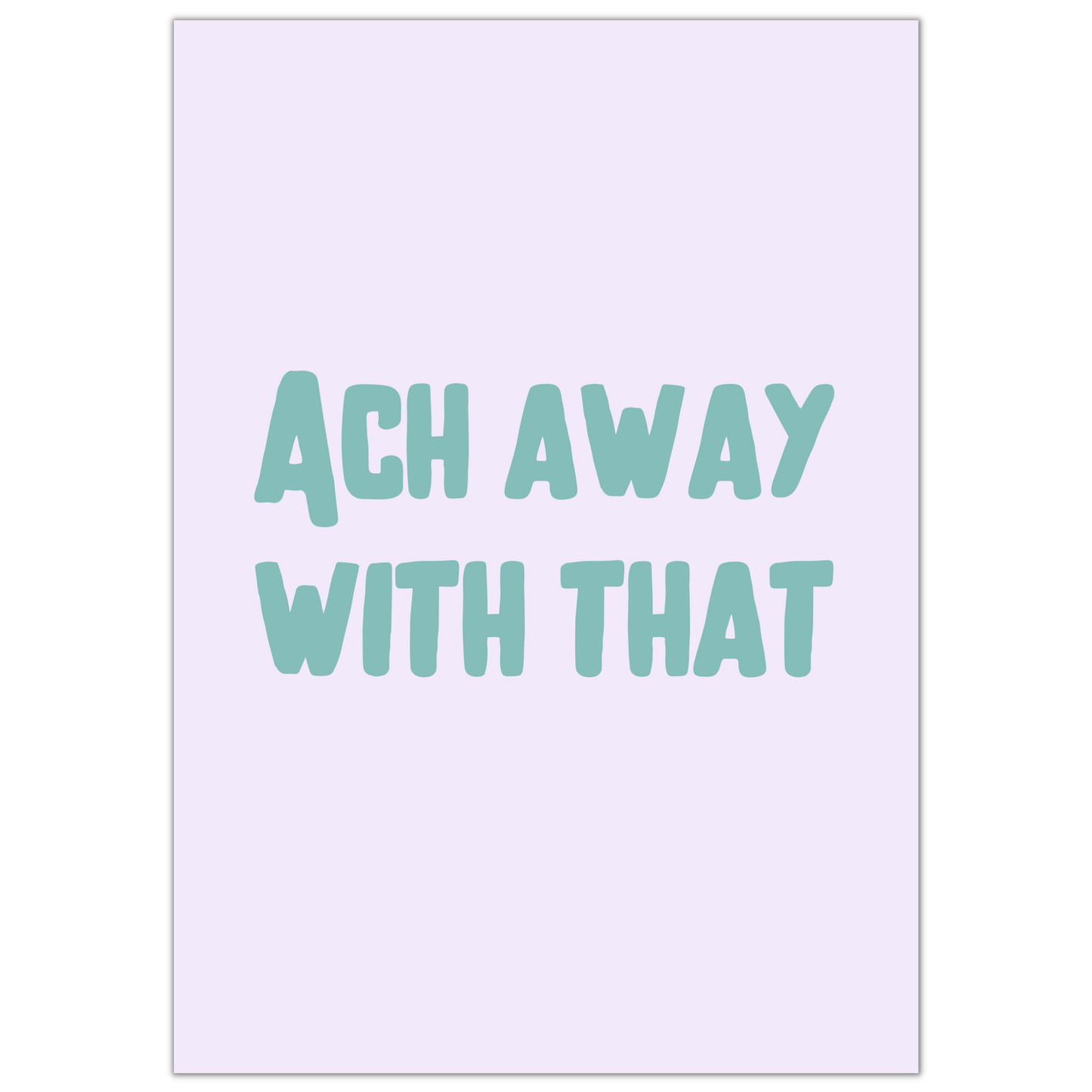 GET AWAY PRINT