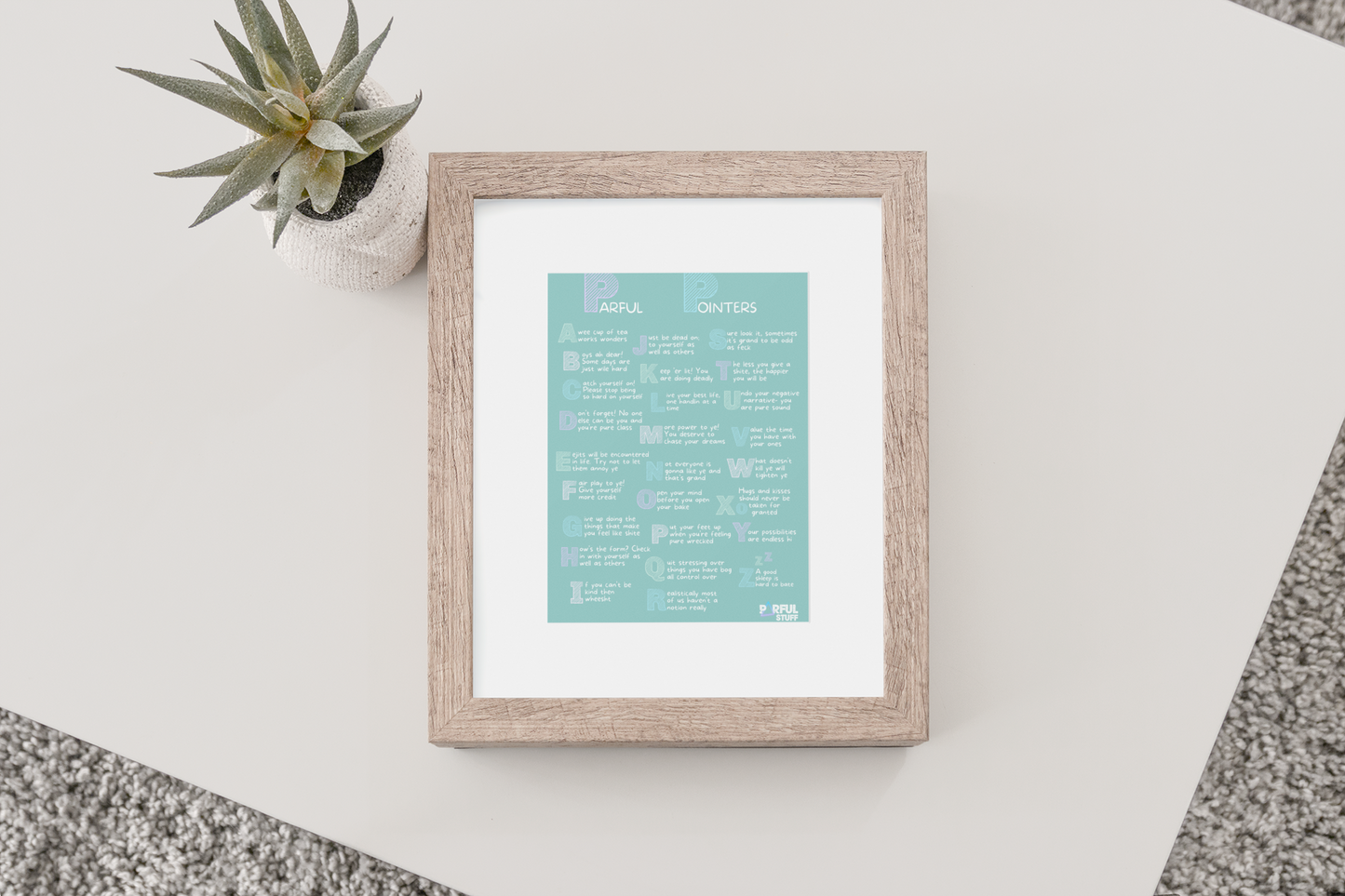 PARFUL POINTERS PRINT