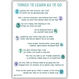 THINGS YE LEARN AS YE GO PRINT