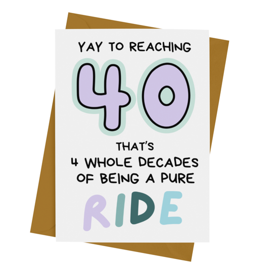 40- RIDE BIRTHDAY CARD