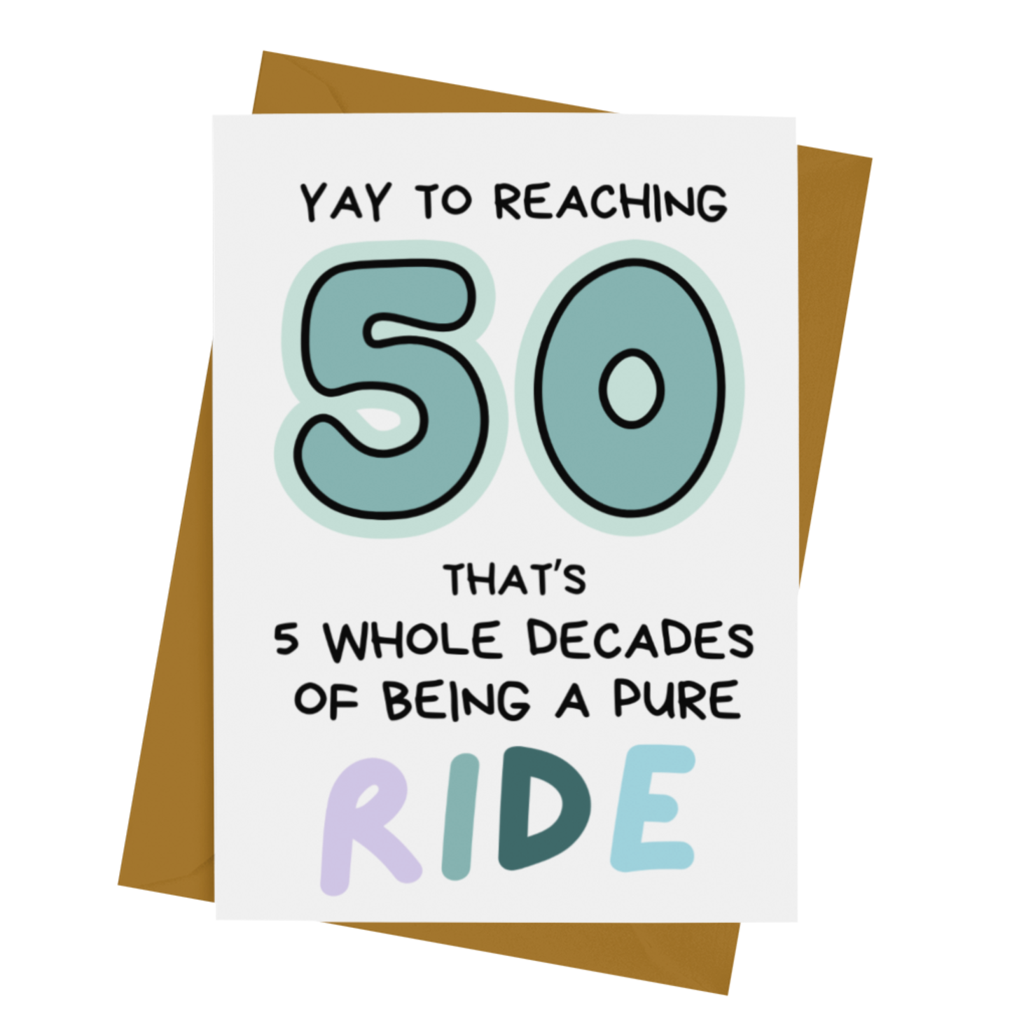 50- RIDE BIRTHDAY CARD