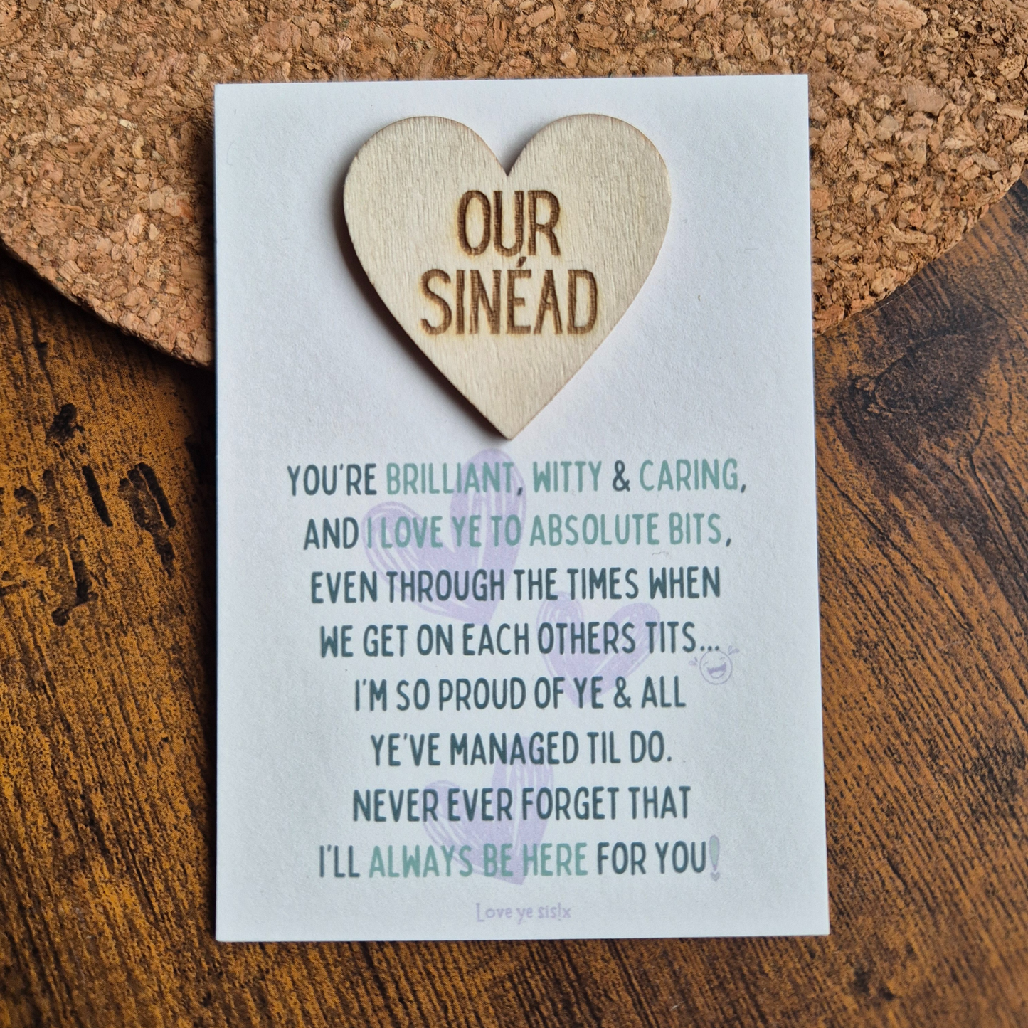 OUR BLADE / SIS - PERSONALISED OPTION